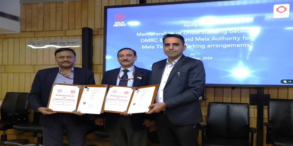 Surajkund Mela tickets available on DMRC momentum app; MoU signed with Haryana tourism Surajkund Mela tickets available on DMRC momentum app; MoU signed with Haryana tourism